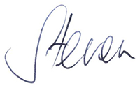 Steven's signature